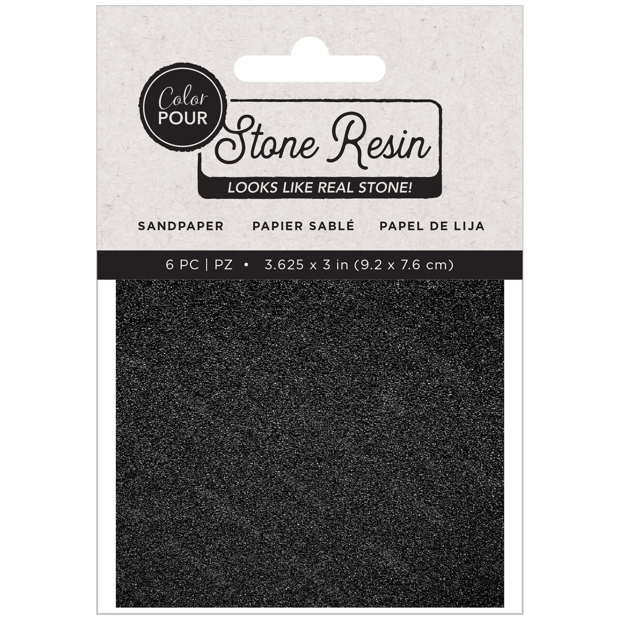 American Crafts Color Pour Stone Resin Sandpaper 6/Pkg-6.325"X3"